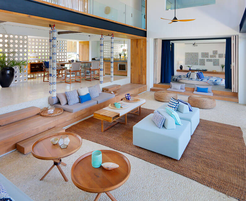 Villa Seascape - Living room aerial